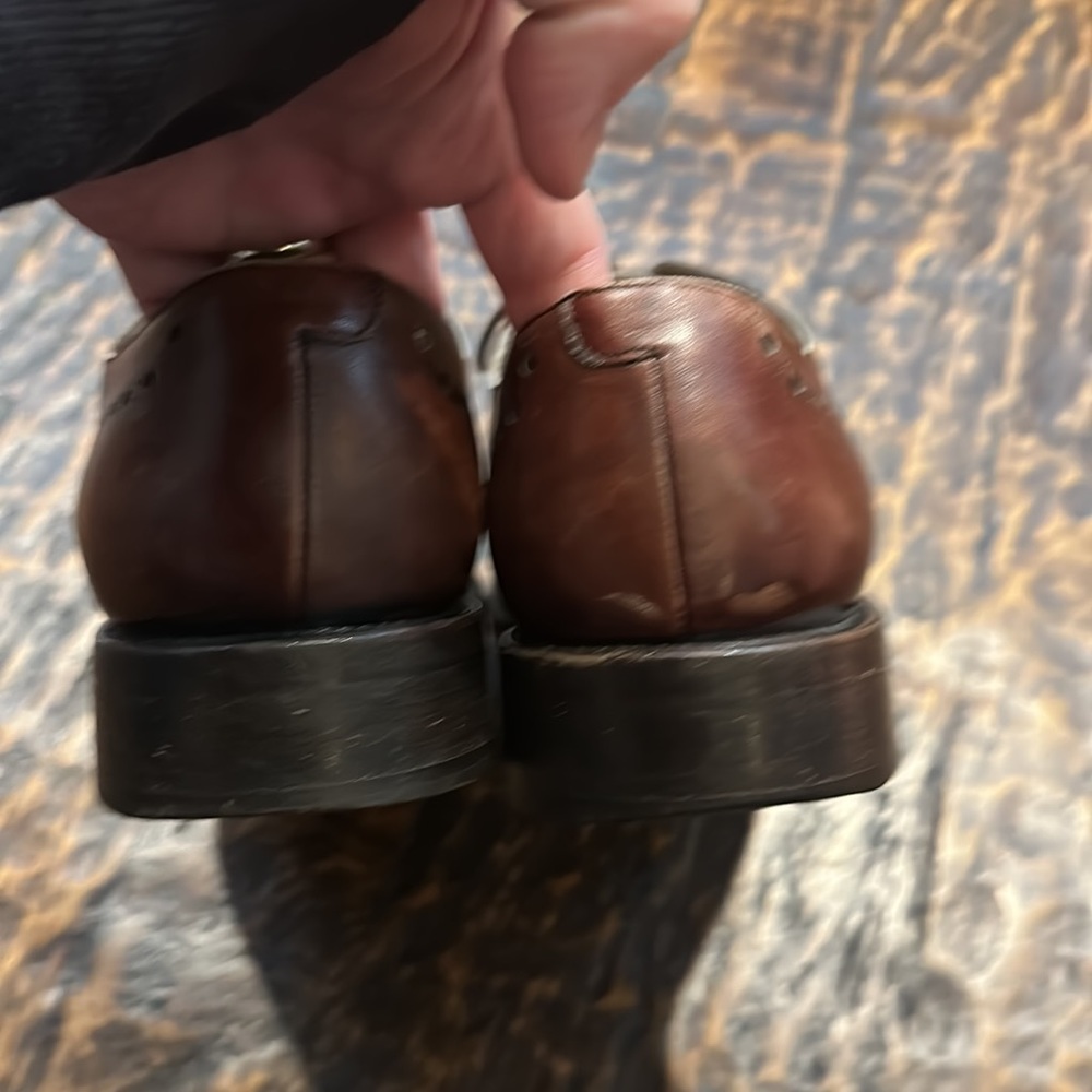 Cole Haan Brown Leather Derby Oxfords - Picture 4 of 8